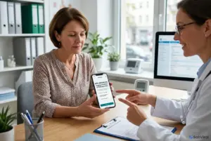 Profissional de saúde explica app de educação financeira para 2026