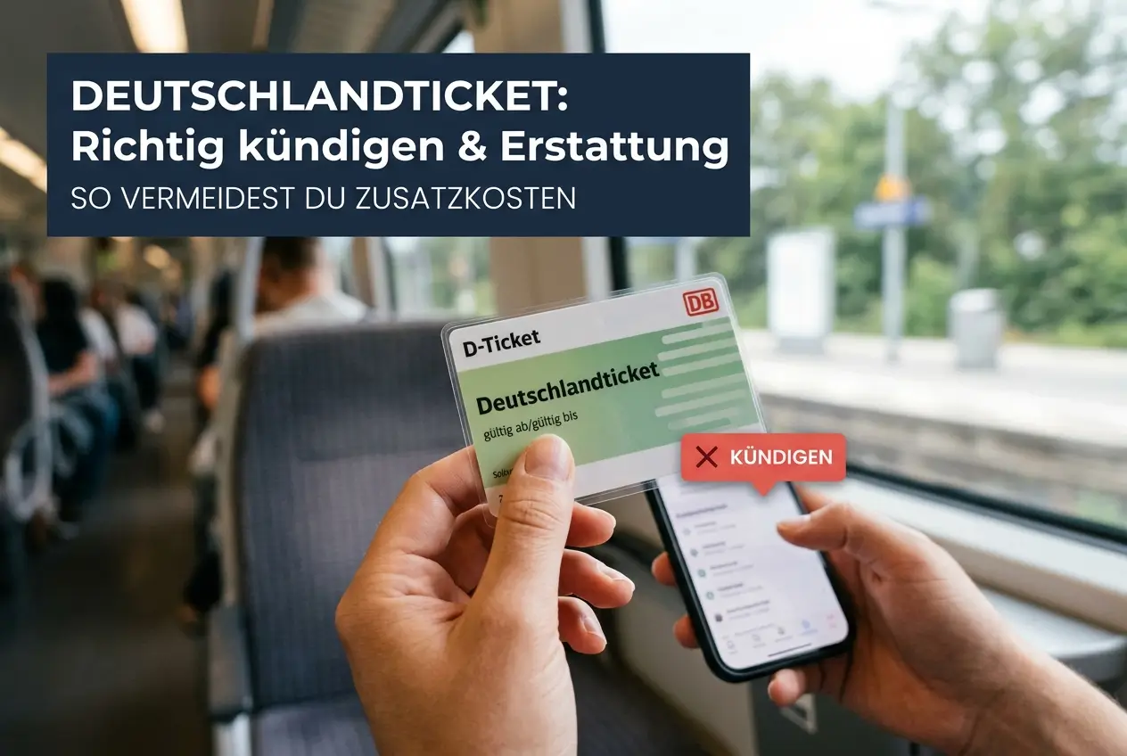 Detalhe de mão com Deutschlandticket em trem alemão
