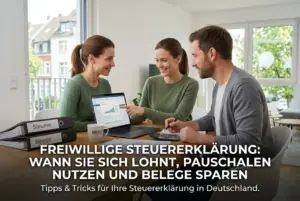 Freiwillige Steuererklärung: Wann sie sich lohnt, welche Pauschalen du nutzen kannst und wie du Belege sparst