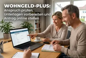 Casal revisa elegibilidade para Wohngeld-Plus online